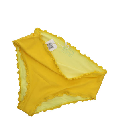 SHERRIS Womens High Waist Bikini Bottom Yellow Ruffled Size XL RRP 105 — View 4