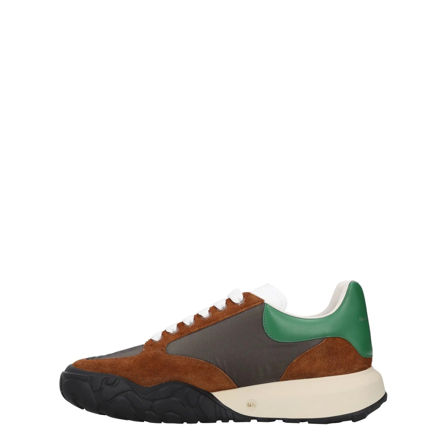 ALEXANDER MCQUEEN Mens Brown Green Leather Low Top Lace Up UK 11 RRP 450 — View 4