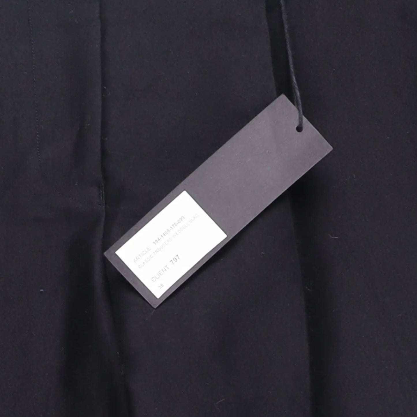 HAIDER ACKERMANN Mens Dress Pants Silk Cotton Blend Pleated Black Size 38 RRP600 — View 6