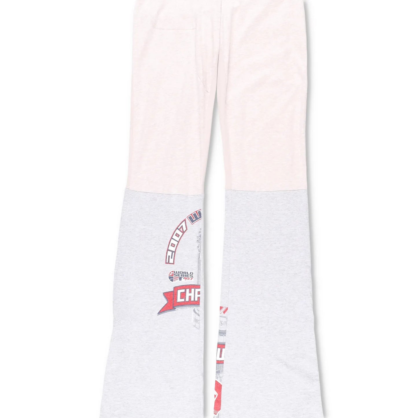 CONNER IVES Womens Flared Joggers Mixed Vintage Fibre White Logo Size M RRP 250 — View 3