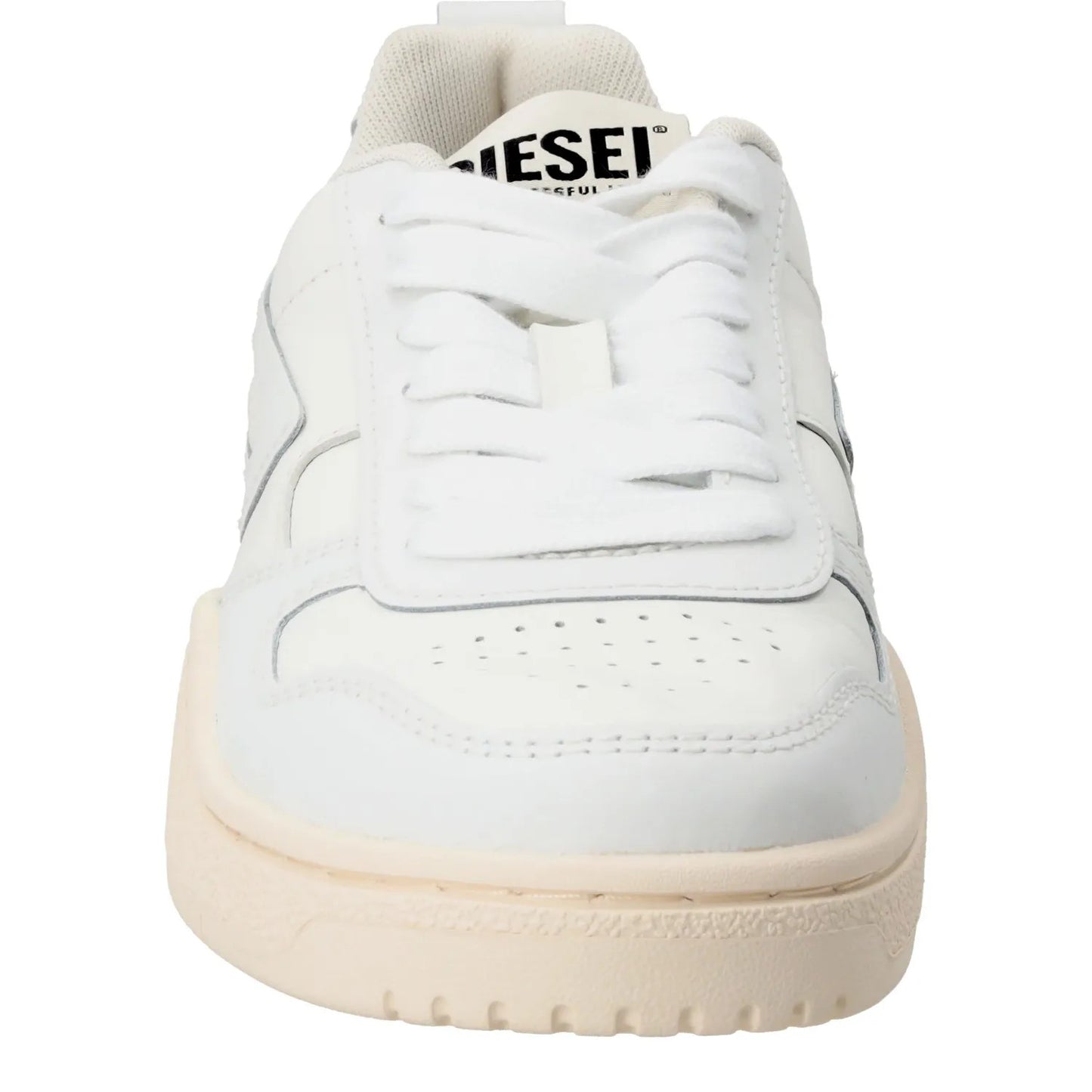 DIESEL Womens S-Ukiyo V2 Low Sneaker Leather Low Tops White EU 37 RRP 195 — View 3