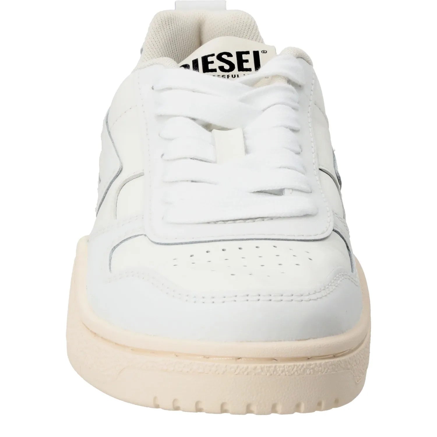 DIESEL Womens S-Ukiyo V2 Low Sneaker Leather Low Tops White EU 37 RRP 195 — View 3