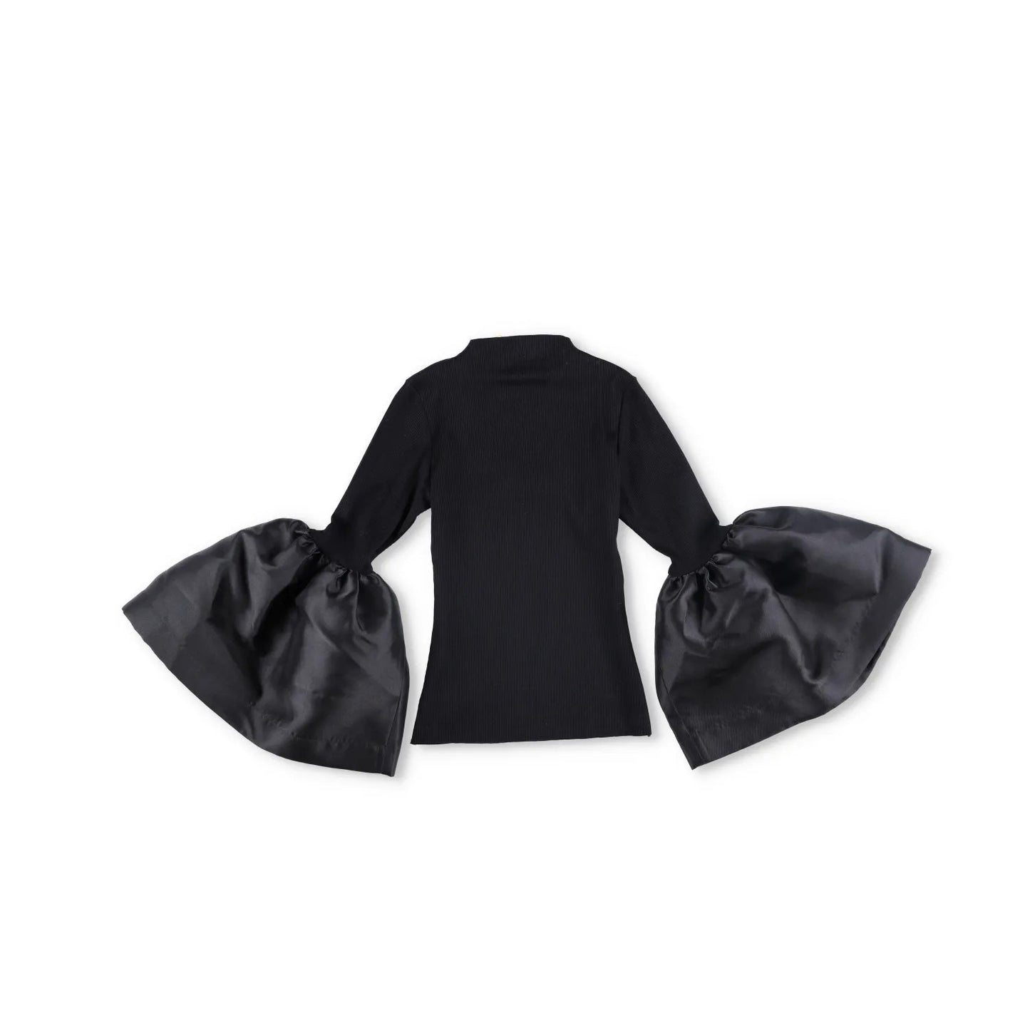 Marques'Almeida Womens Turtleneck Blouse Mikado Puff Longsleeve Black XS RRP 255 — View 7