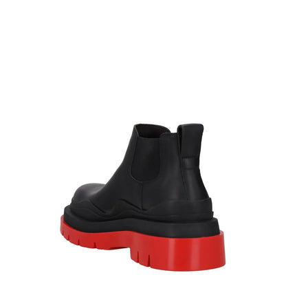 BOTTEGA VENETA Womens Block Heel Booties Black Leather Red Sole UK 5 RRP 1080 — View 5
