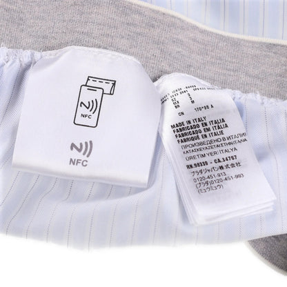 MIU MIU Womens Shorts Cotton Striped Blue White Flat Front Size 2 RRP 1050 — View 7