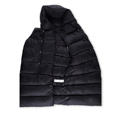 RICK OWENS Nylon Puffer Jacket Long Hooded Gilet Black Size EU 38 RRP1400 — View 7