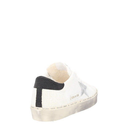 GOLDEN GOOSE Womens Trainers White Black Leather Low Top Lace Up UK 4 RRP 485 — View 6