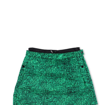 MONCLER GENIUS X JWA Womens Mini Skirt A-Line Green Button Short Size 42 RRP 495 — View 2
