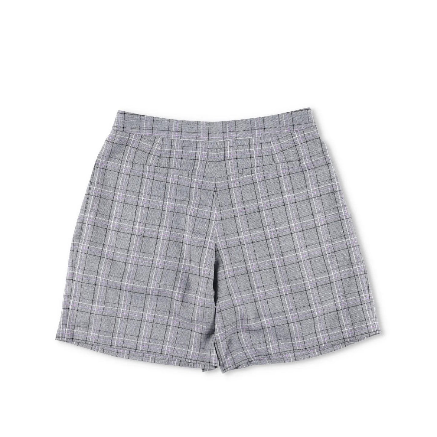 TIBI Womens Plaid Paperbag Shorts Cotton Tie Belt Pleated Front Size 6 RRP 200 — View 3