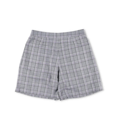 TIBI Womens Plaid Paperbag Shorts Cotton Tie Belt Pleated Front Size 6 RRP 200 — View 3
