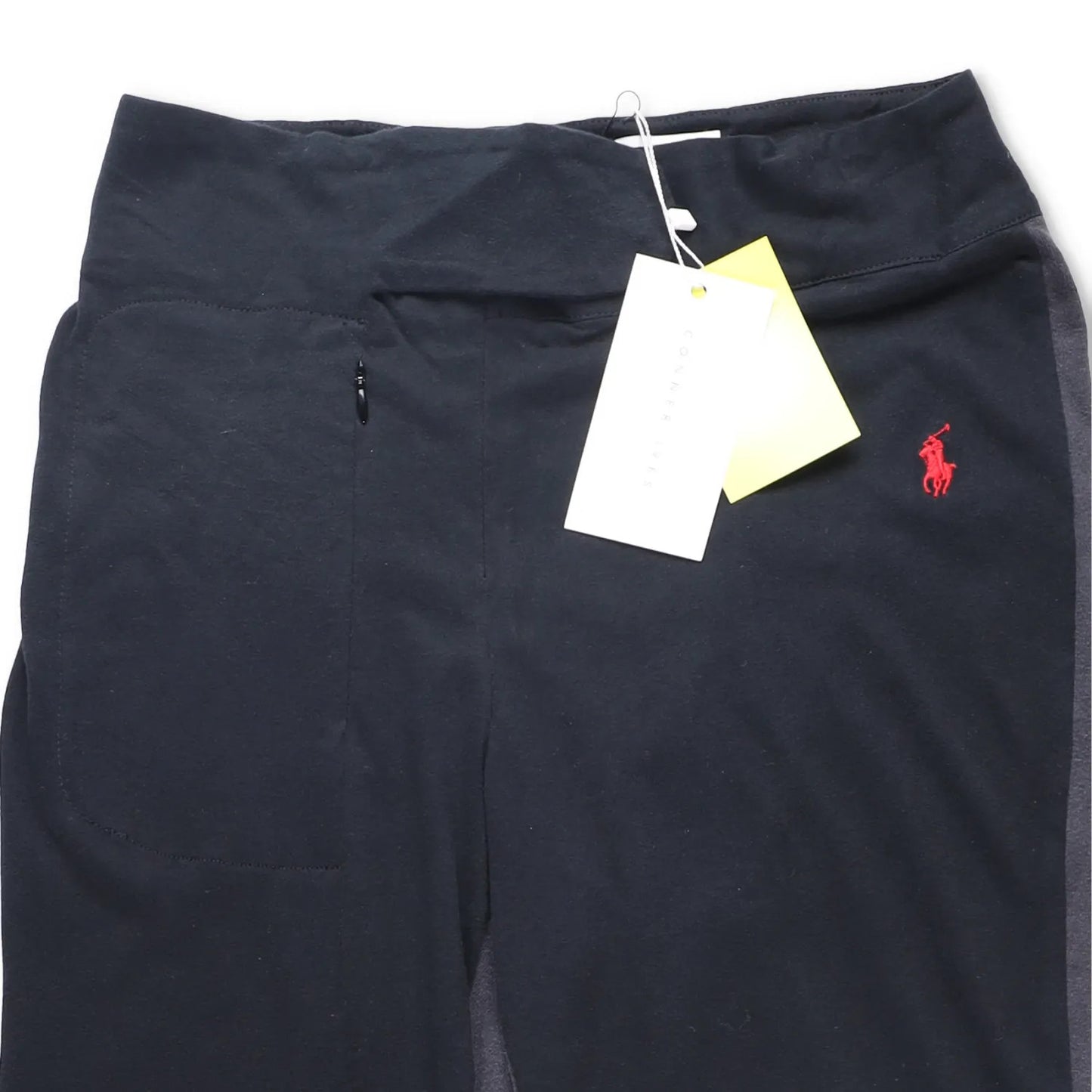 CONNER IVES Womens Flared Joggers Mixed Vintage Fibre Black Logo Size L RRP 250 — View 6