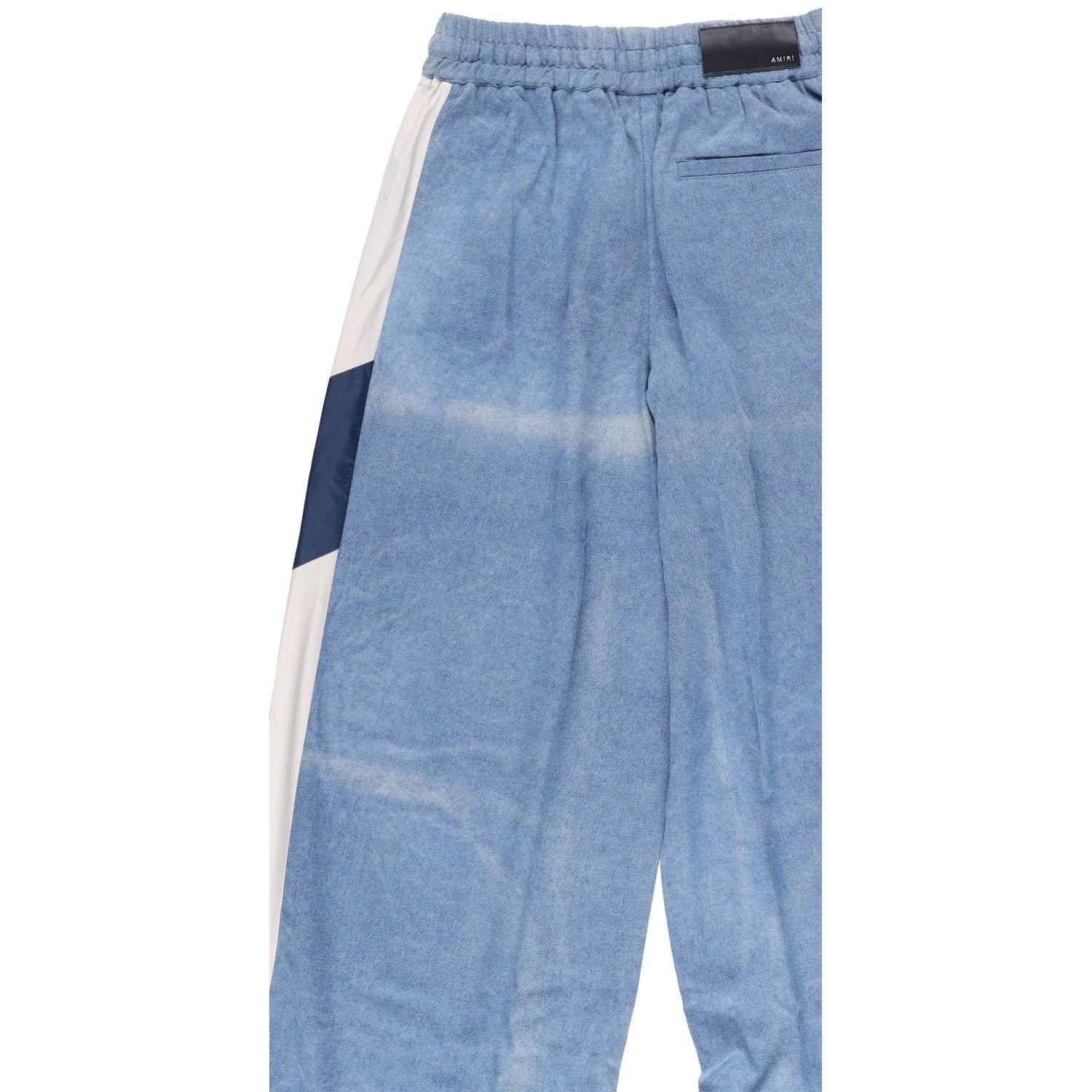 AMIRI Womens Ma Chambray Track Pant Relaxed Fit Drawstring Waist Blue S RRP 1153 — View 13