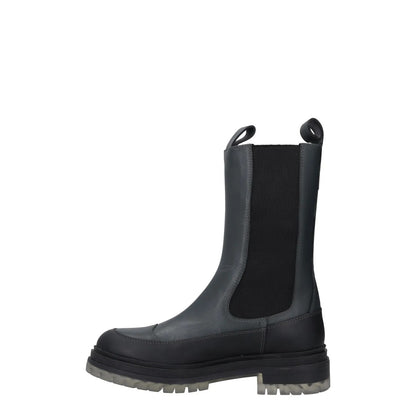 HAVVA MUSTAFA Womens Chelsea Platform High Boots Green Leather UK 5 RRP 300 — View 4