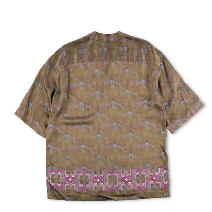 DRIES VAN NOTEN Mens Cassi Embroider Shirt Button-Up Green Short Sleeve M RRP753 — View 5