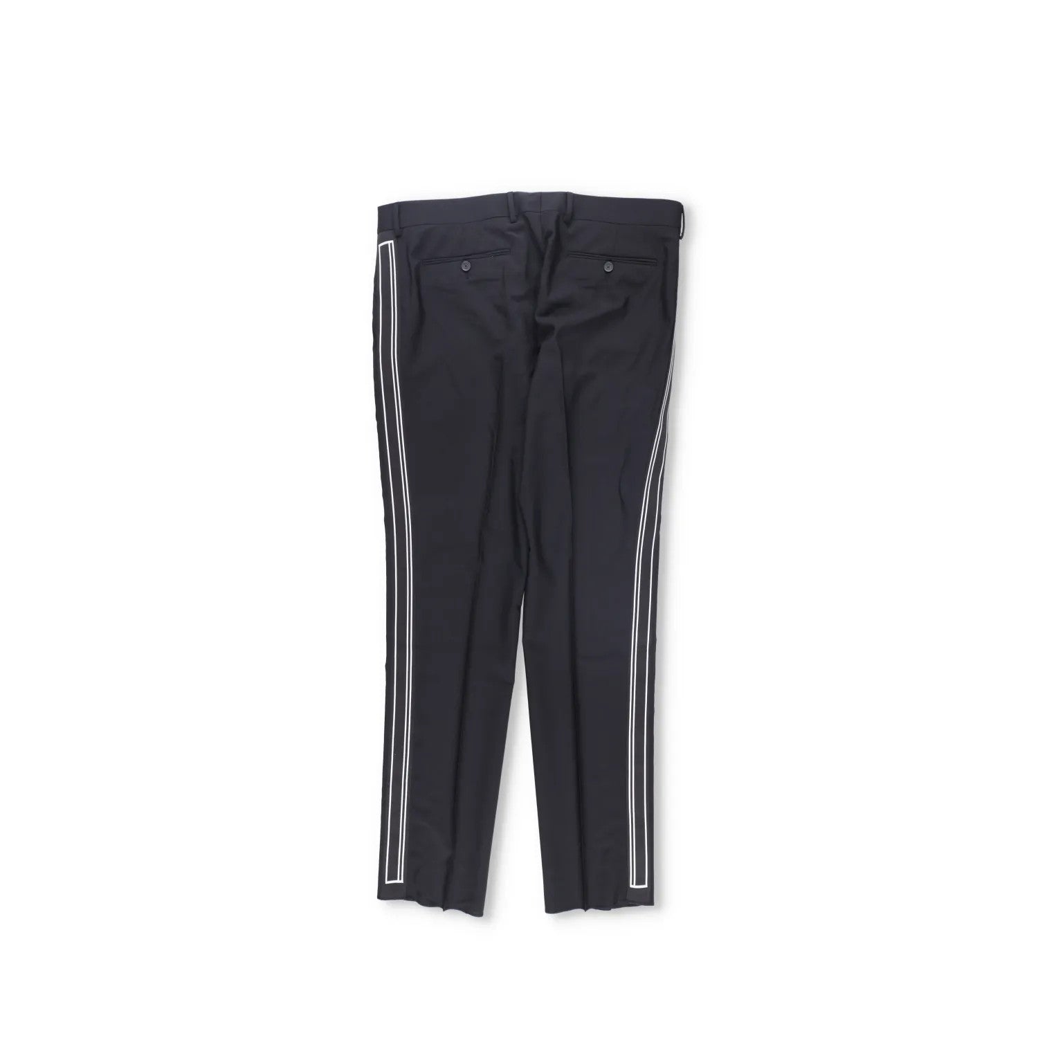 Valentino Mens Trousers Black Flat Front Zip Straight Leg Size 54 RRP 650 — View 11