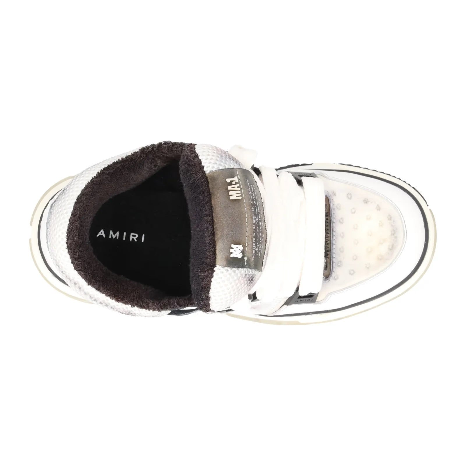 AMIRI Womens MA-1 Low Top Trainers Black Leather Lace Up Sneakers EU 36 RRP 741 — View 7