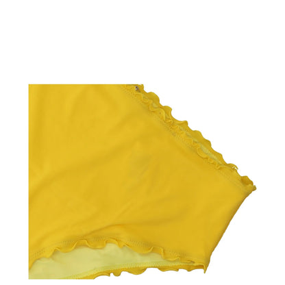 SHERRIS Womens High Waist Bikini Bottom Yellow Ruffled Size XL RRP 105 — View 7