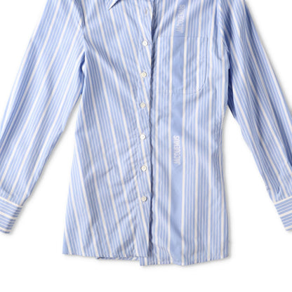 JACQUEMUS Womens La Chemise Pablo Long Sleeve Bown Stripe Shirt Black 36 RRP 591 — View 2