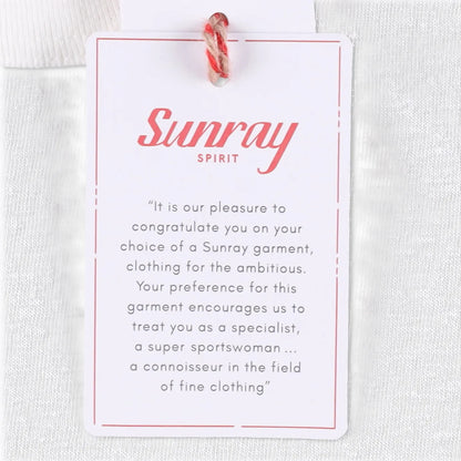 SUNRAY Womens T-Shirt White Crew Neck Short Sleeve Cotton Size 1 RRP 65 — View 6