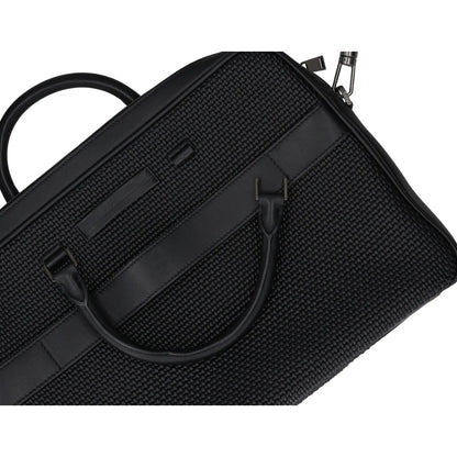 ERMENEGILDO ZEGNA Luxury Tailoring Edgy Laptop Bag Black Briefcase OS RRP 1000 — View 11