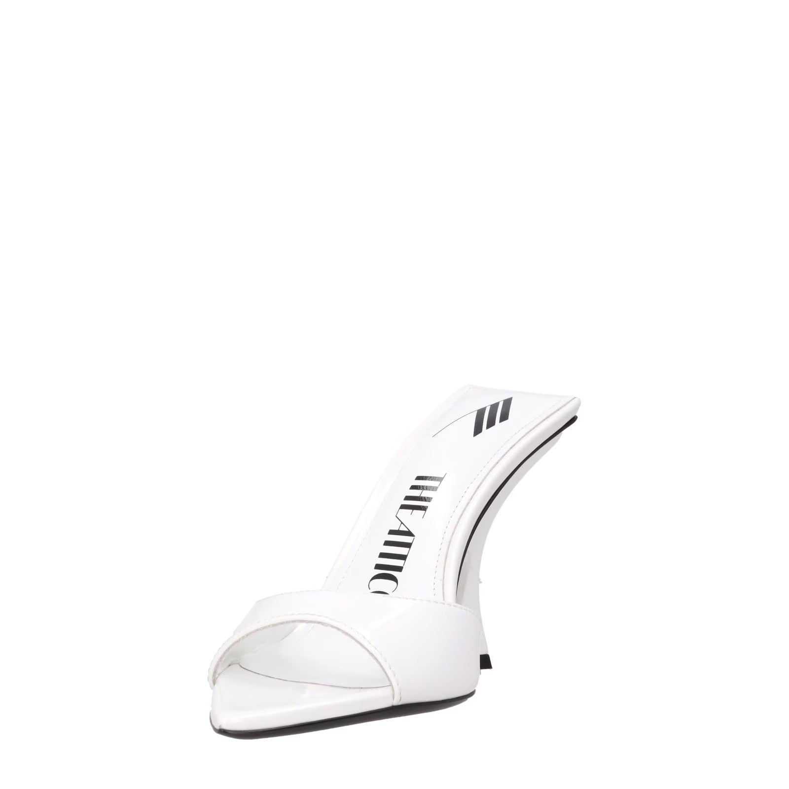 ATTICO Womens Ester Mule White Holographic Fabric Heel Spool Style EU35 RRP638.7 — View 3