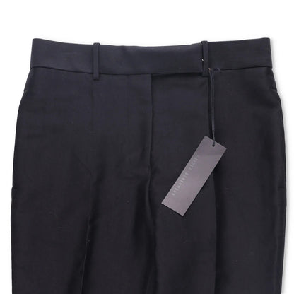 HAIDER ACKERMANN Mens Dress Pants Silk Cotton Blend Pleated Black Size 38 RRP600 — View 5