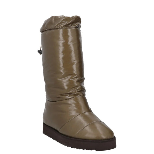 GIABORGHINI Womens Snow Boots Green Synthetic Mid Calf Drawstring UK 4 RRP 375 — View 2