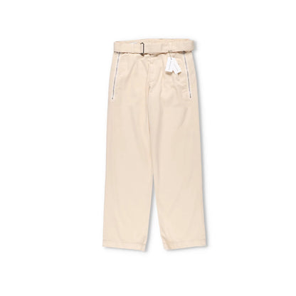 DRIES VAN NOTEN Mens Trousers Cotton Beige Pleated Buckle Size 48 RRP 450 — View 5