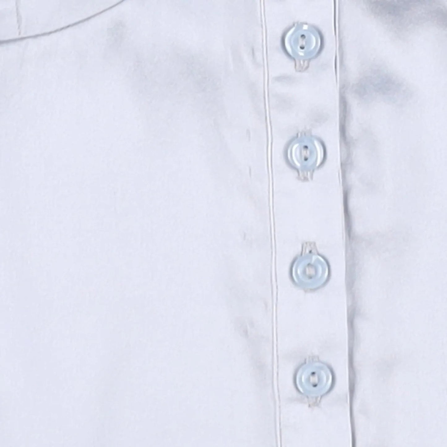 SINEAD O'DWYER Womens Silk Pyjama Shirt With Bindings Blue Size 8 RRP 700 — View 3