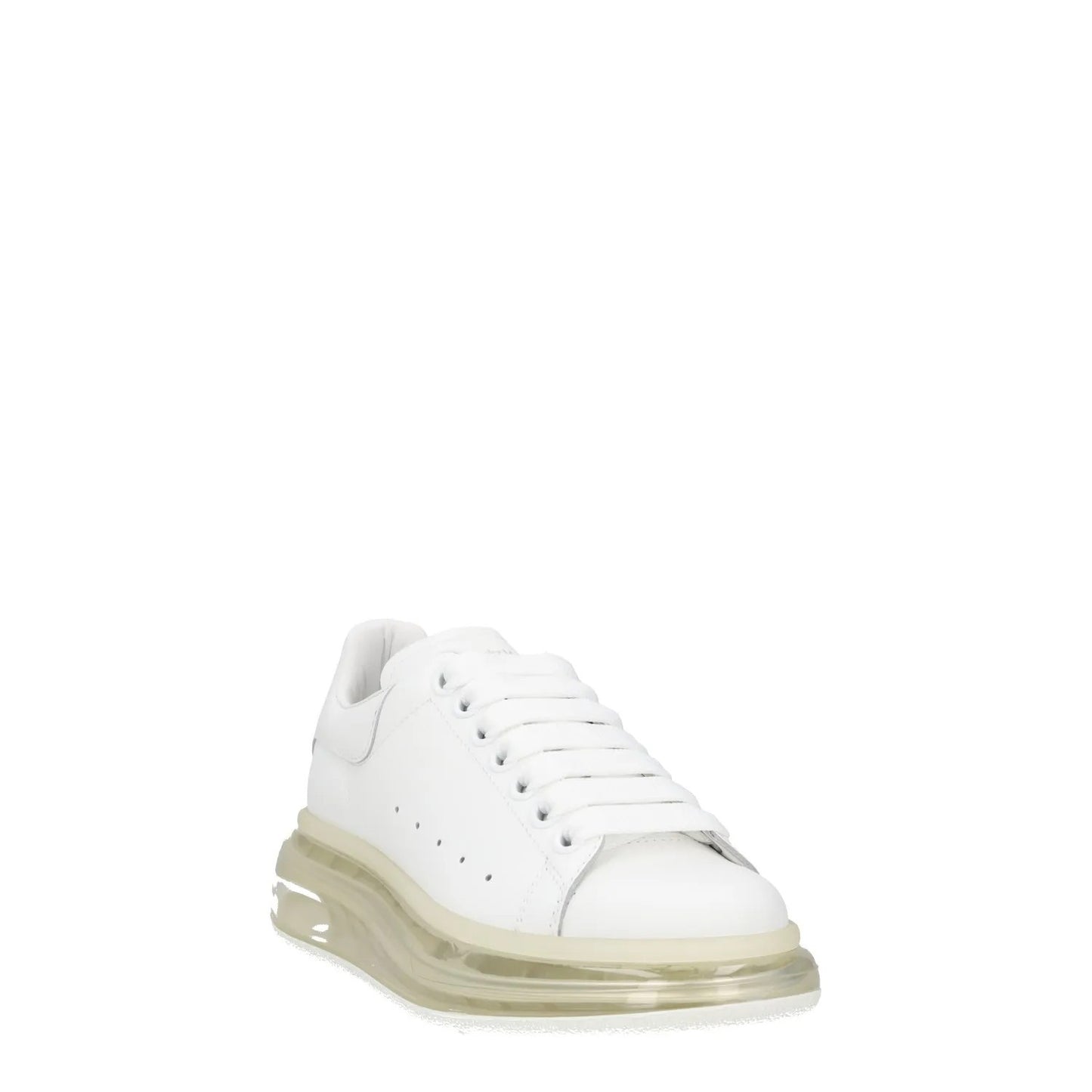 ALEXANDER MCQUEEN Womens White Leather Low Top See Through Sole UK 3 RRP 587 — View 2