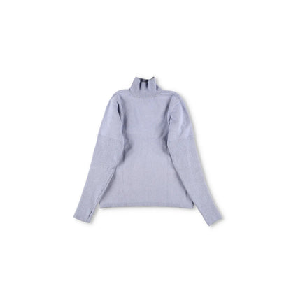 SINEAD O'DWYER Women Jumper Knit Long Sleeve Ribbed Arms Grey High Neck 4 RRP535 — View 8