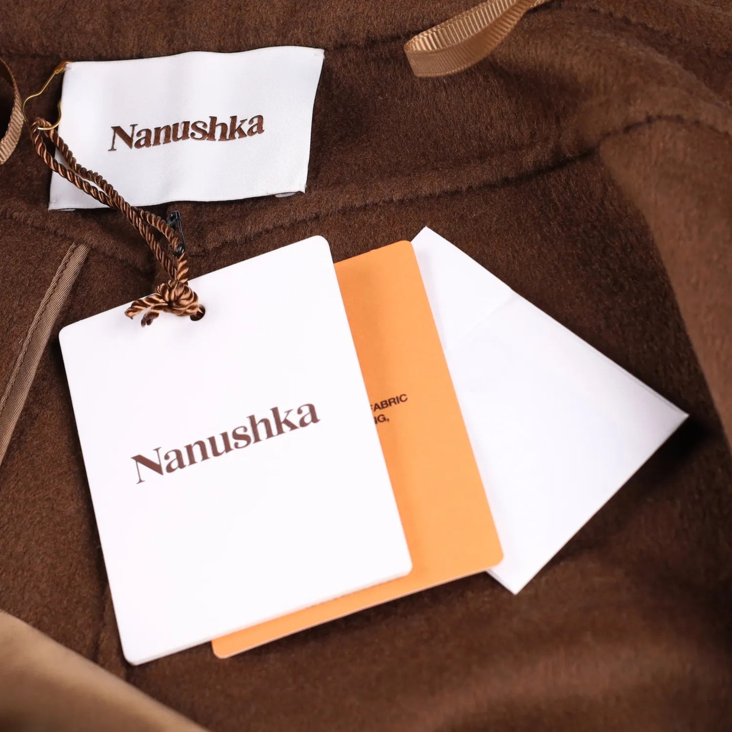 NANUSHKA Womens Bya Slim Leg Trousers Brown Wool Blend High Waist XS RRP 625 — View 7