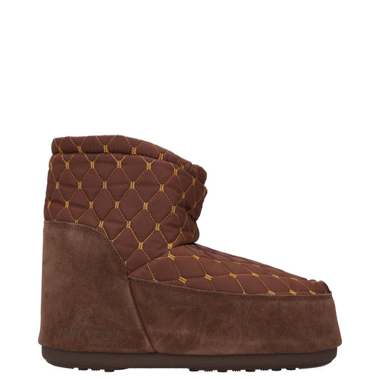 MOON BOOT Womens Icon Low Nolace Quilted Snow Boot Brown UK10.5-12 RRP 225