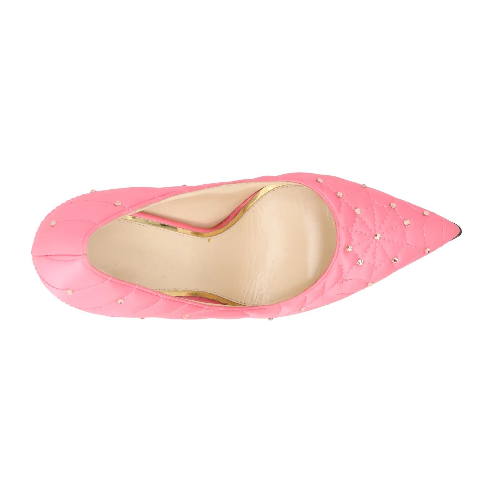 CHARLOTTE OLYMPIA Womens Bacall Pump Satin Court Shoes Pink UK 6 RRP 615 — View 7