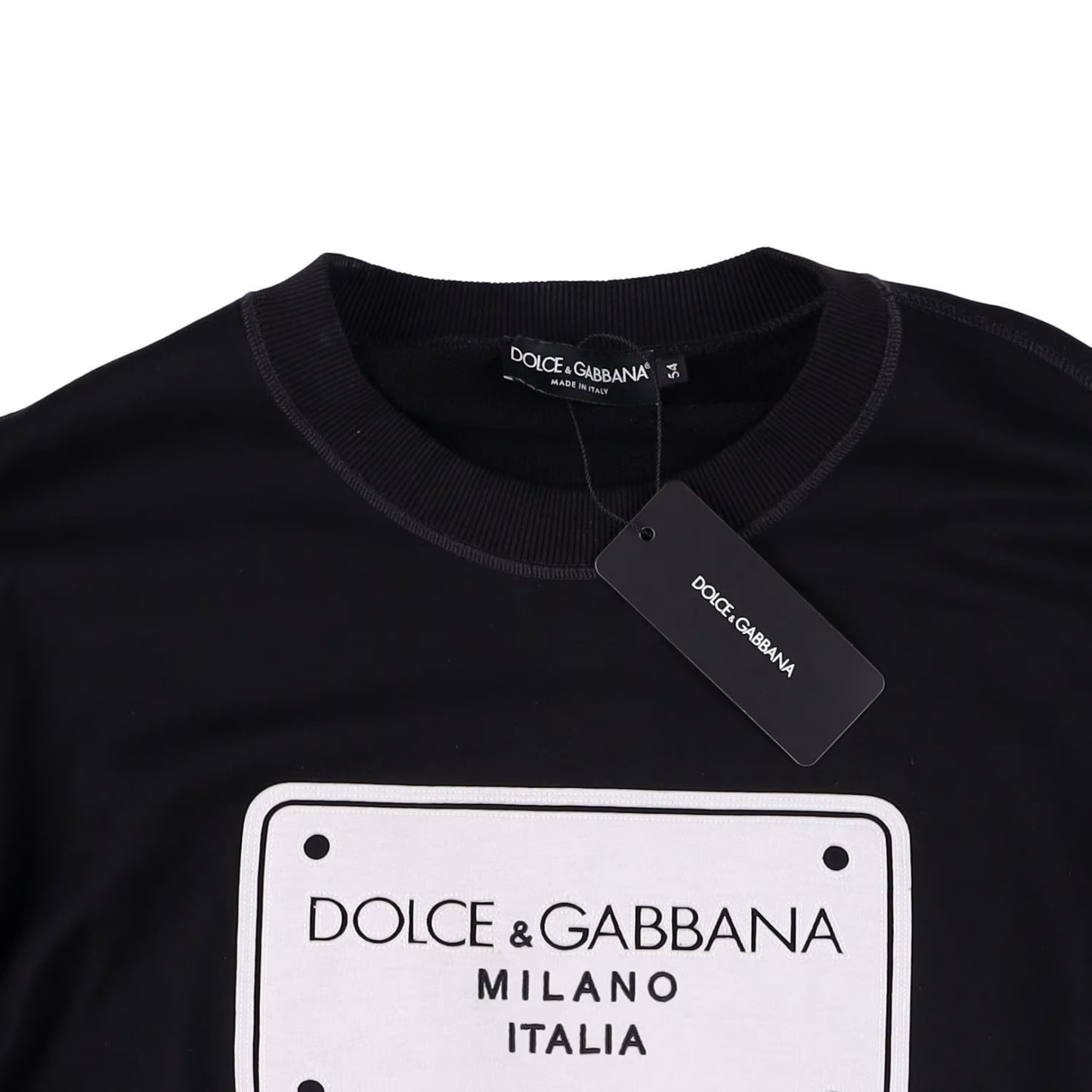 DOLCE & GABBANA Mens Sweatshirt Hu7Du+Taglio Laser+ Ricamo Black 54 RRP 720 — View 8