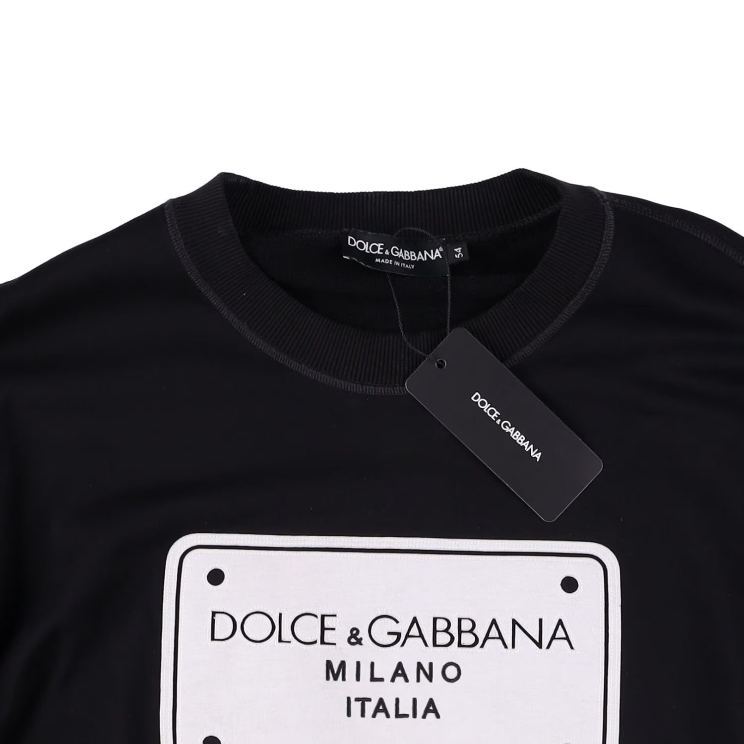 DOLCE & GABBANA Mens Sweatshirt Hu7Du+Taglio Laser+ Ricamo Black 54 RRP 720 — View 8