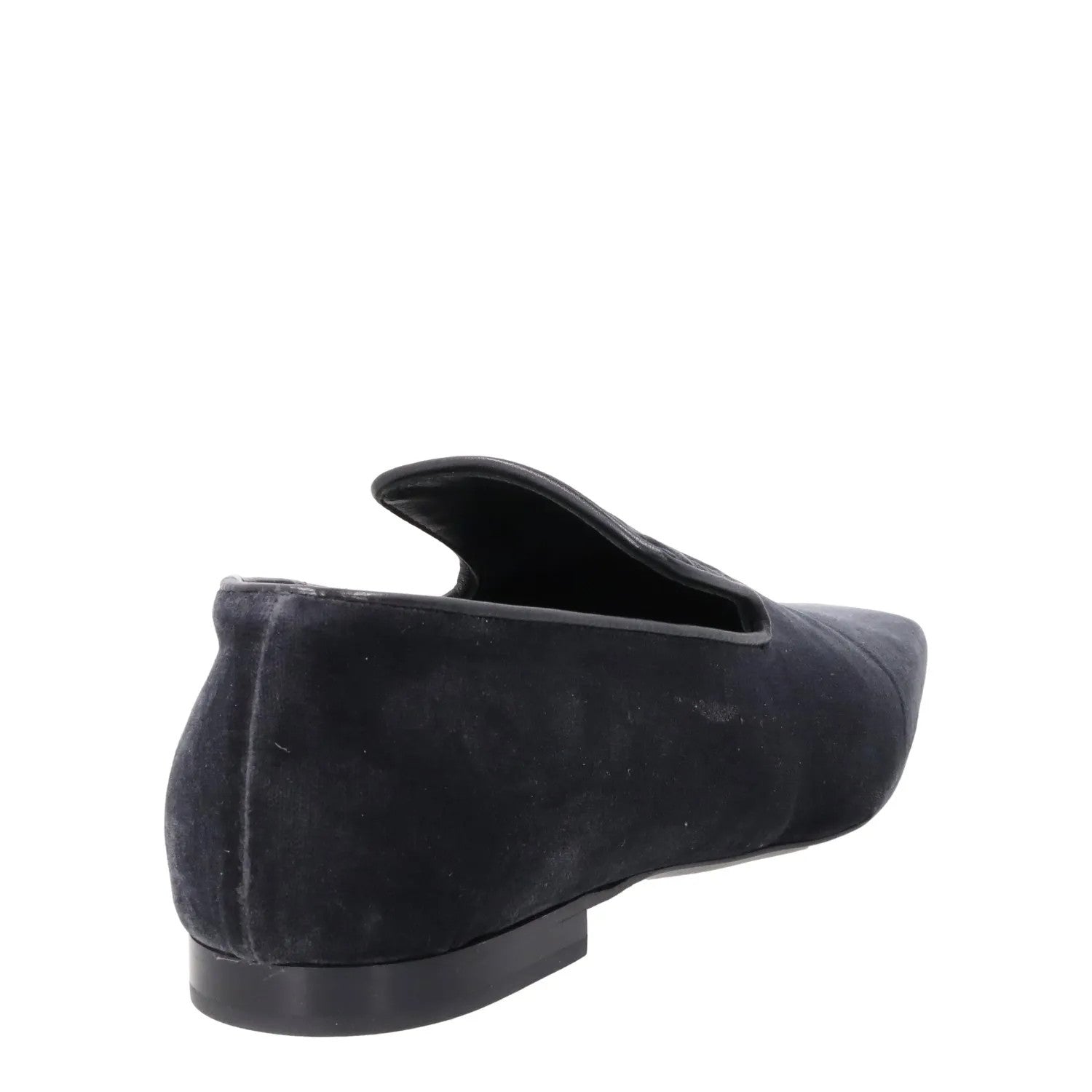 TOTEME Womens Grey Velvet Flat Loafer Slip On Leather Insole EU 38 RRP 490 — View 6
