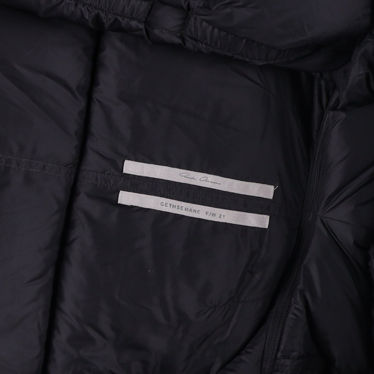 RICK OWENS Nylon Puffer Jacket Long Hooded Gilet Black Size EU 38 RRP1400 — View 10