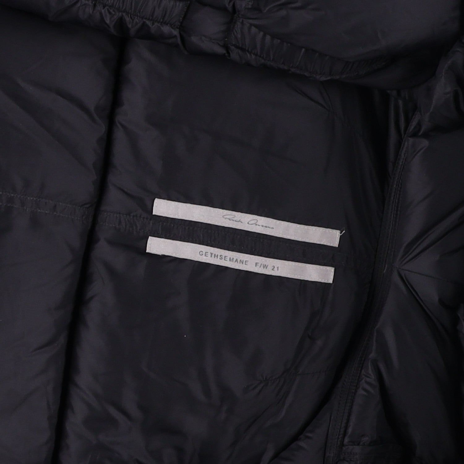 RICK OWENS Nylon Puffer Jacket Long Hooded Gilet Black Size EU 38 RRP1400 — View 10