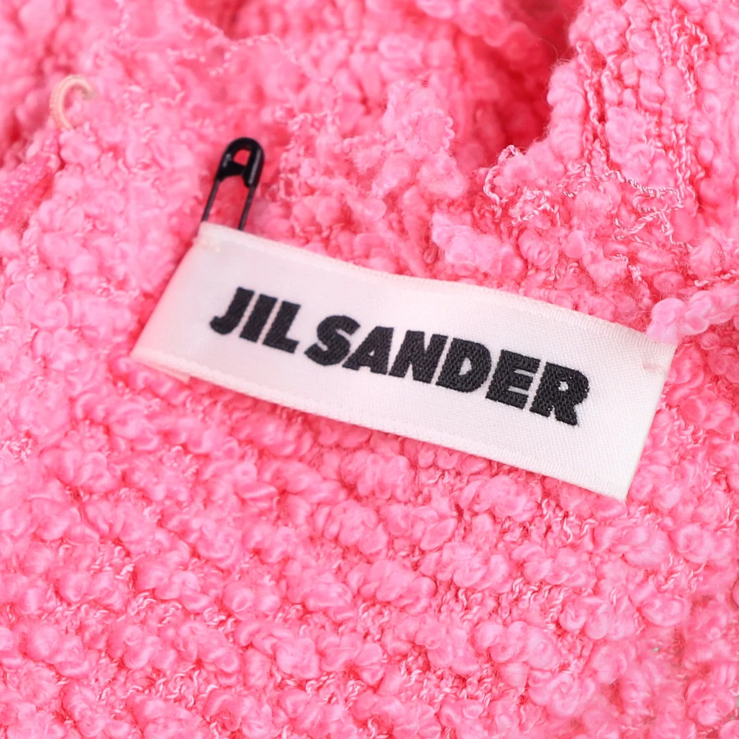 JIL SANDER Womens Midi Dress Sleeveless Flared Hem Frayed Edges Pink 38 RRP 2080 — View 9
