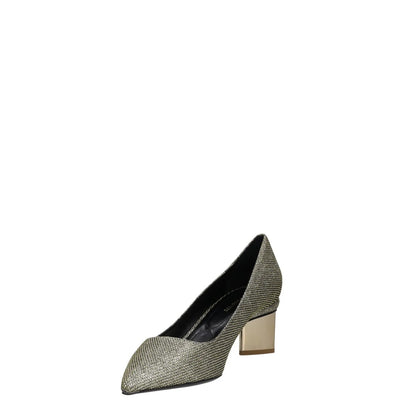 NICHOLAS KIRKWOOD Womens Court Heels Gold Synthetic Block Heel UK 6 RRP 200 — View 3