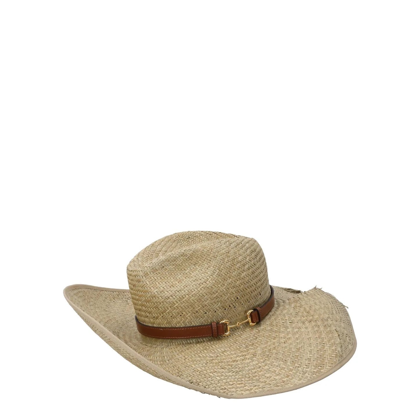 GUCCI Womens Straw Mora Hat Neutrals Fedoras Cotton Blend Size M RRP 435 — View 6