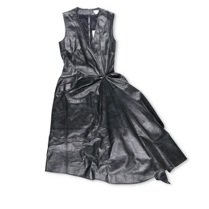 BOTTEGA VENETA Womens Dress Knee Length Sleeveless Side Drop Grey 40 RRP 5200 — View 5