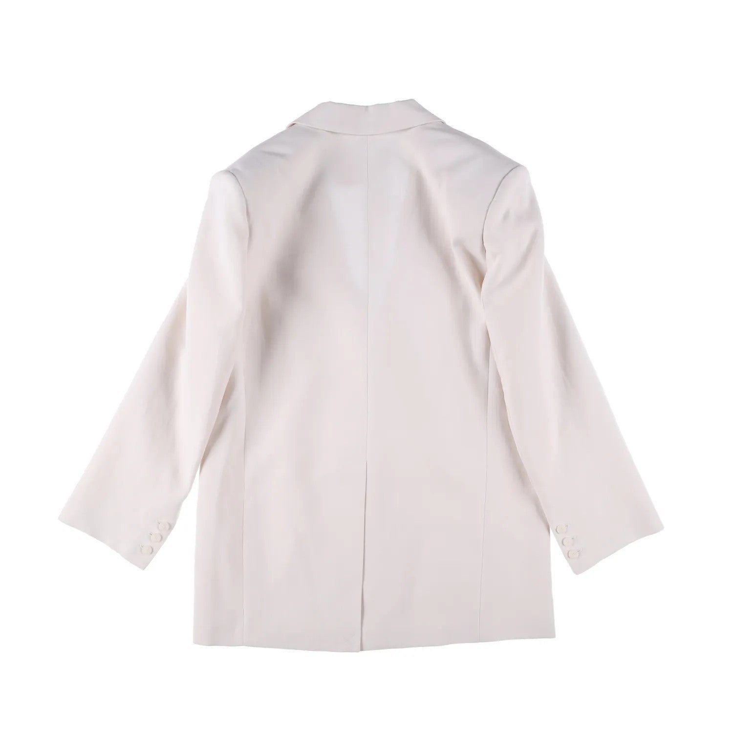 FRANKIE SHOP Womens Aiden Single Breasted Blazer Linen White Size S RRP 350 — View 11