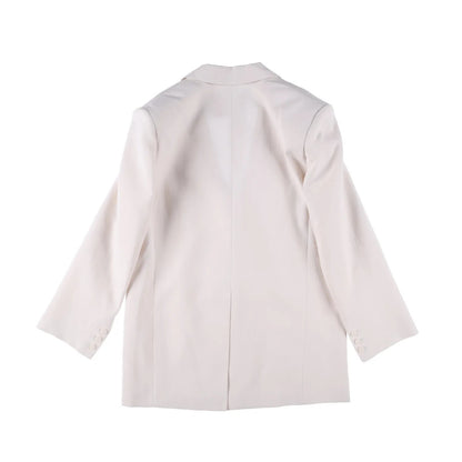 FRANKIE SHOP Womens Aiden Single Breasted Blazer Linen White Size S RRP 350 — View 11