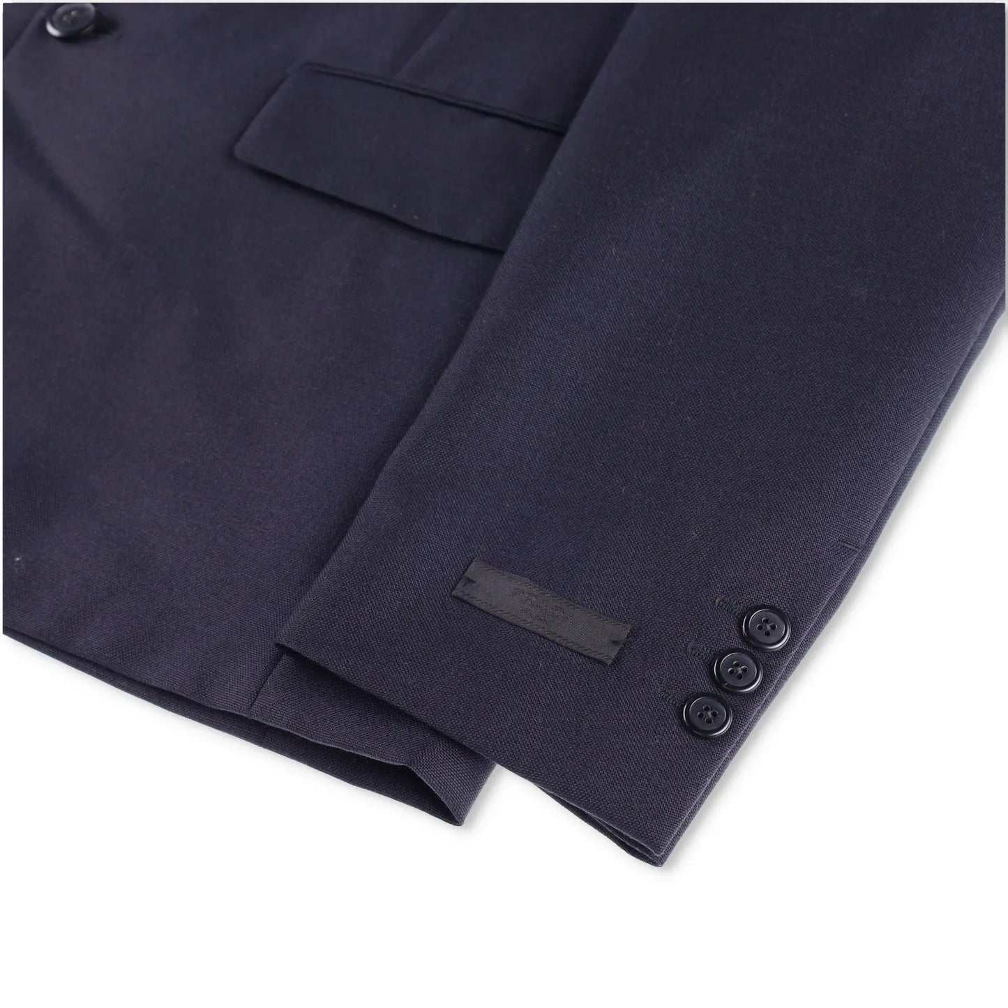 PRADA Mens Panama Mohair Blazer Jacket Dark Blue Blazer Two Button 46R RRP 3300 — View 5