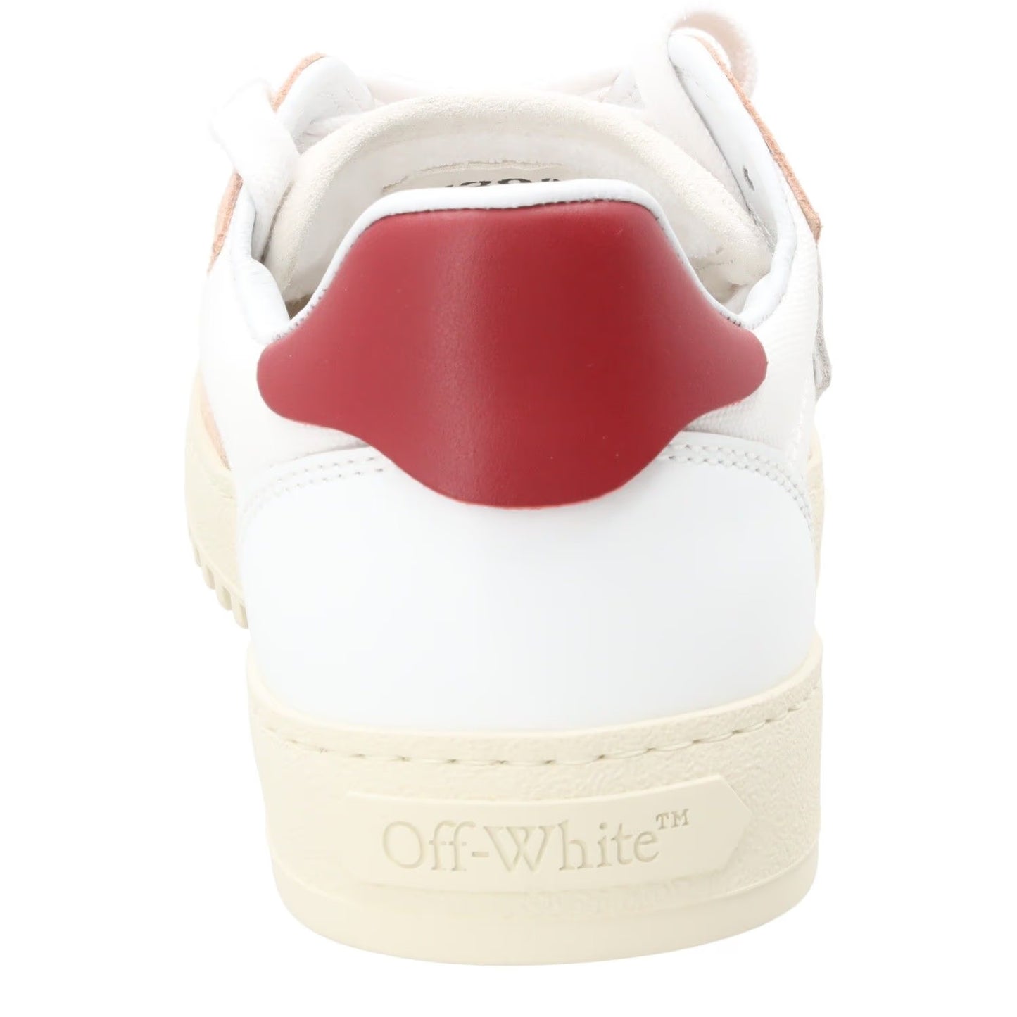 OFF WHITE Womens 5.0 Sneakers Leather Low Tops White Red Lace Up EU 39 RRP 450 — View 7