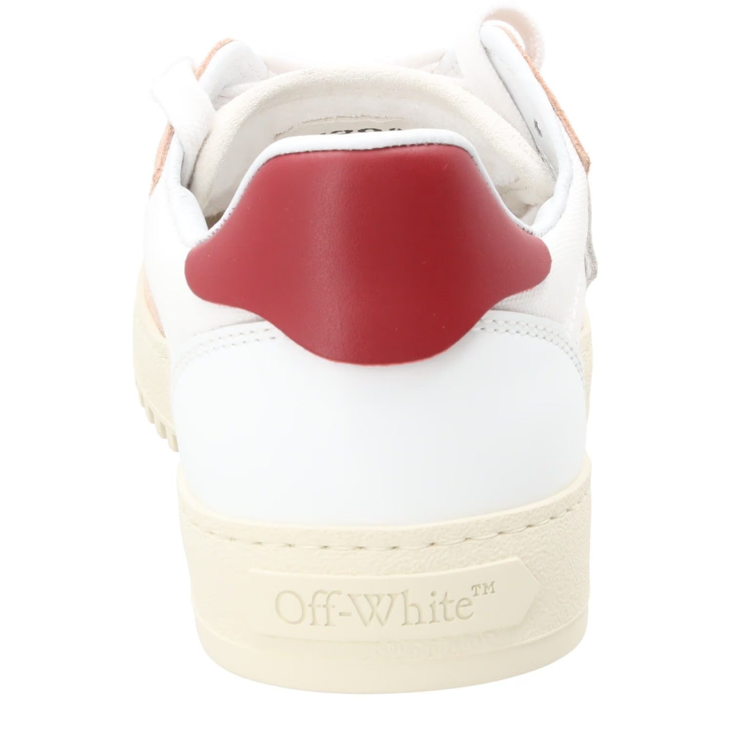 OFF WHITE Womens 5.0 Sneakers Leather Low Tops White Red Lace Up EU 39 RRP 450 — View 7