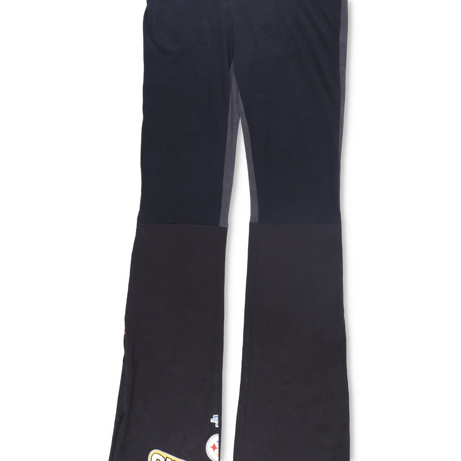 CONNER IVES Womens Flared Joggers Mixed Vintage Fibre Black Logo Size L RRP 250 — View 3