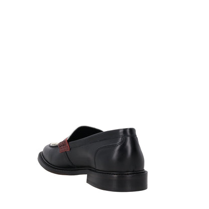 VINNYS Mens Townee Leather Tricolour Penny Loafers Black White Red EU 42 RRP 255 — View 5